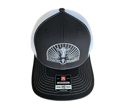 Black/White Mesh Snap Back Hat